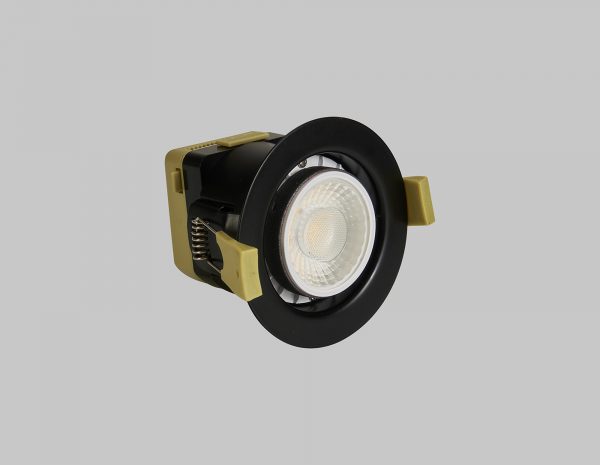 Rome 8W Dimmable CCT Integrated LED Fire Rated Downlight With White Bezel